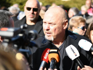 Pohřeb Jiřího Pomeje.