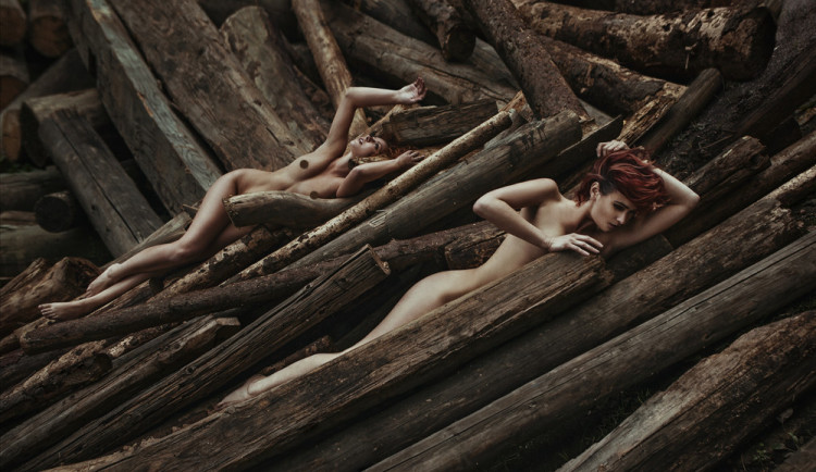 Karolína při práci.