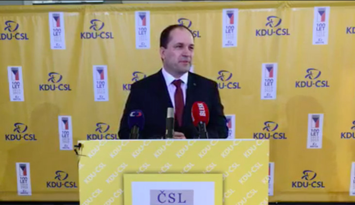 Vedení KDU-ČSL se po osmi letech mění tandemem Výborný (na snímku), Jelínková.