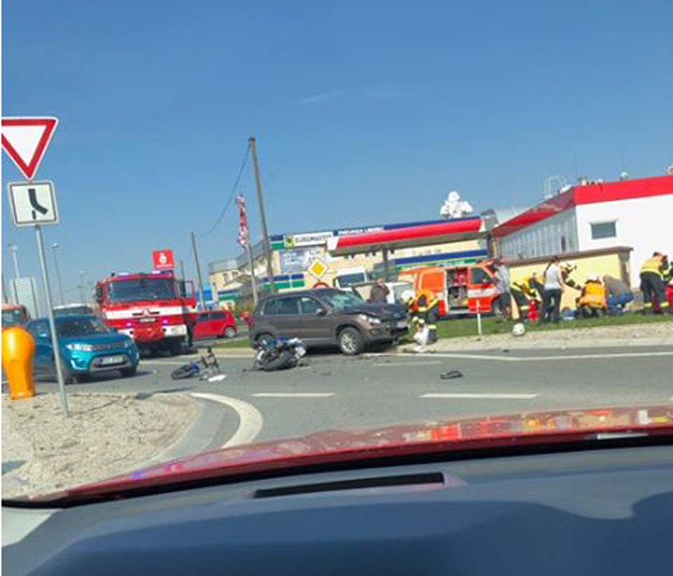 Foto z místa nehody