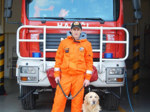 O Charlieho záchranářském talentu jsem neměl tušení, říká o svém psu hasič Pavel Málek