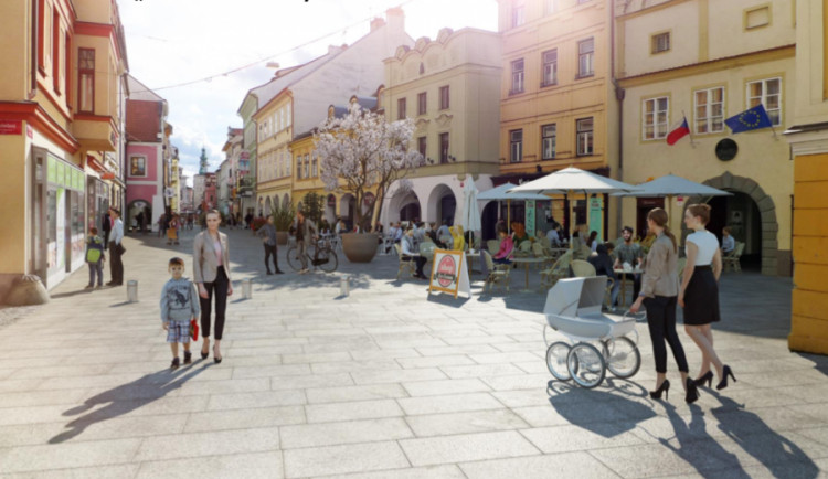 Krajinská ulice po úpravě.