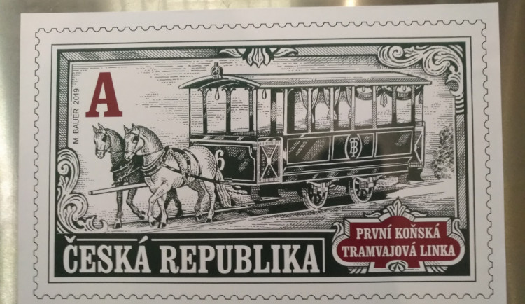 Nejstarší MHD v Česku slaví 150 let. Česká pošta vydala k výročí městské dopravy v Brně speciální známku