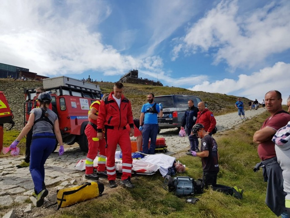 Foto ze zásahu na Sněžce