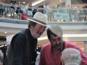 Bolek Polívka na křestu své knihy.