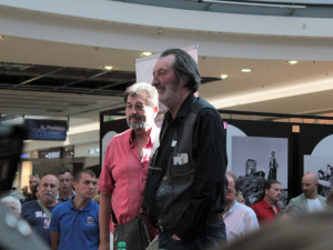 Bolek Polívka na křestu své knihy.