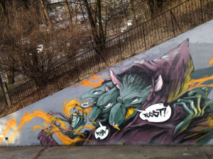 (NE)OBYČEJNÍ: Liberecký sprejer Uplne Mimo, jeho graffiti mají v sobě příběhy i vtip