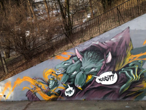 (NE)OBYČEJNÍ: Liberecký sprejer Uplne Mimo, jeho graffiti mají v sobě příběhy i vtip