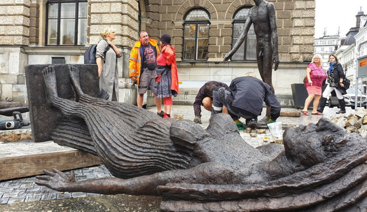 Sochy Olbrama Zoubka v Liberci.