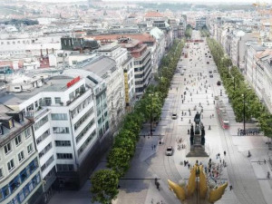 Jak bude vypadat Václavák po rekonstrukci? Vrátí se tramvaje a přibydou stromy.