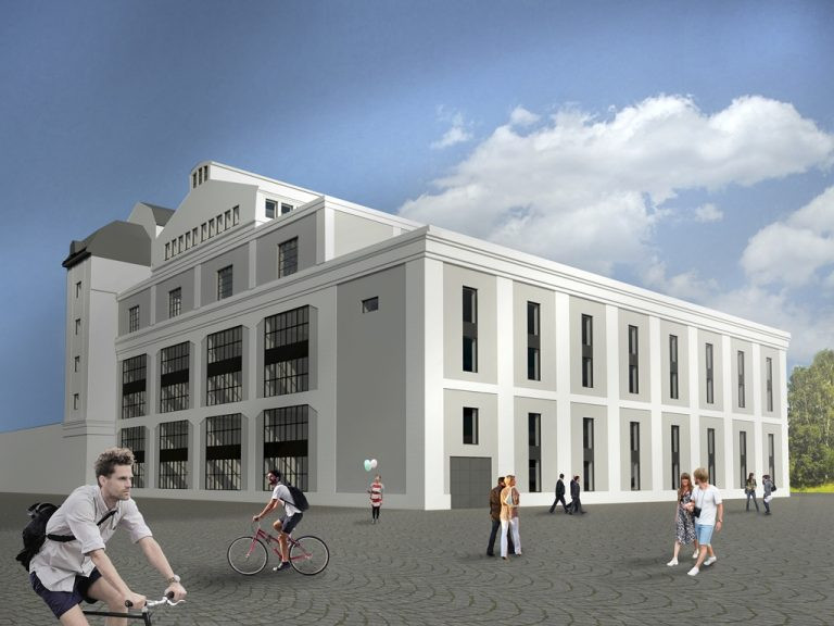 Vizualizace vědeckotechnického parku pro inovační firmy Tech Tower, který vzniká na Světovaru