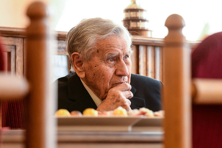 Jiří Světlík při loňské návštěvě u primátora Plzně Martina Baxy