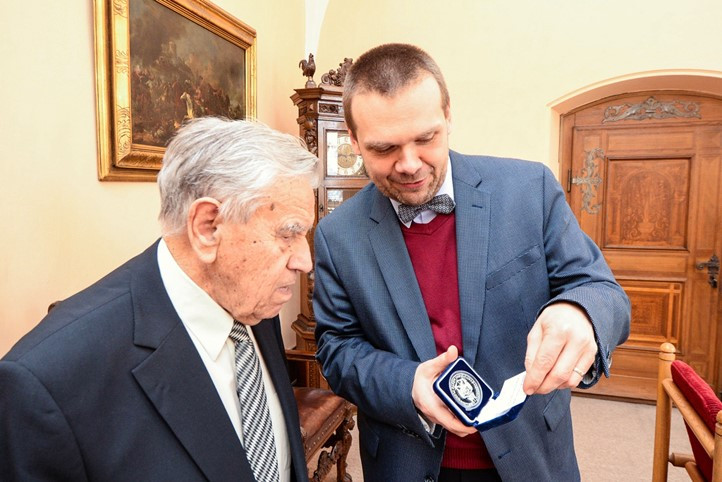 Jiří Světlík při loňské návštěvě u primátora Plzně Martina Baxy