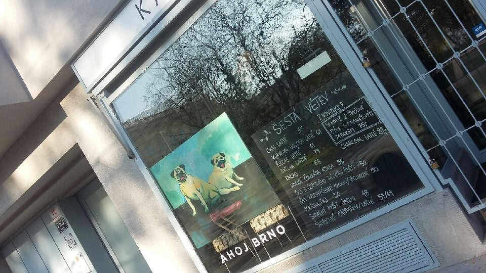 Brněnské kavárny vystavují v oknech obrazy z festivalu KOMA, aukce pomůže dětem ve vzdělávání