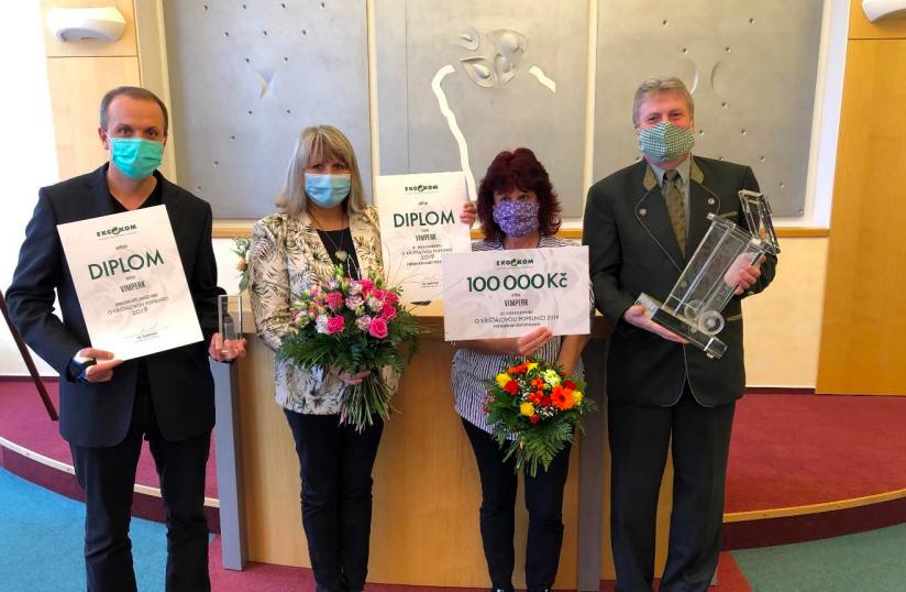 Třídění jako samozřejmost. Telč se v soutěži O Křišťálovou popelnici umístila ve své kategorii druhá