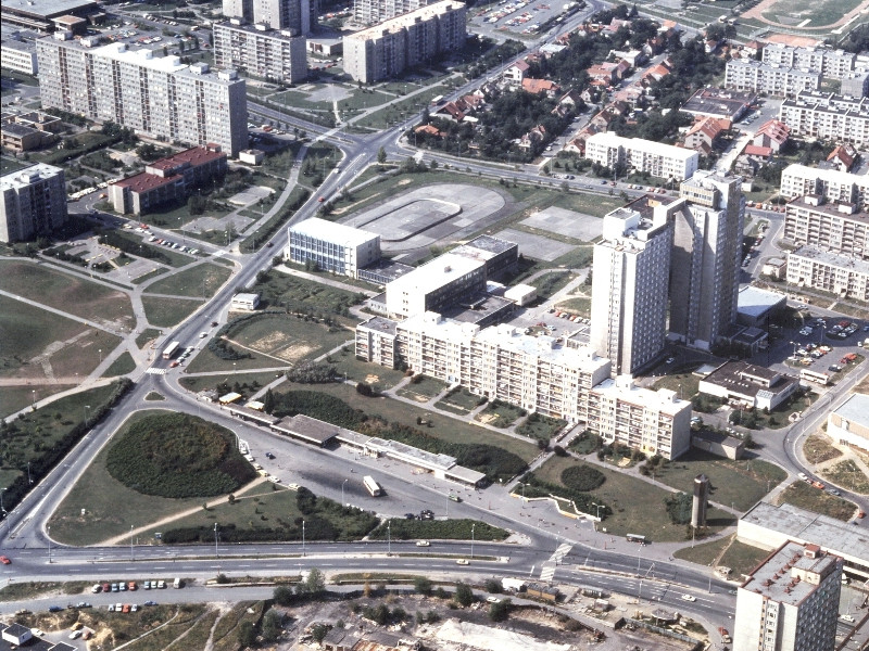 letecké foto Jižního Města ze začátku 90. let