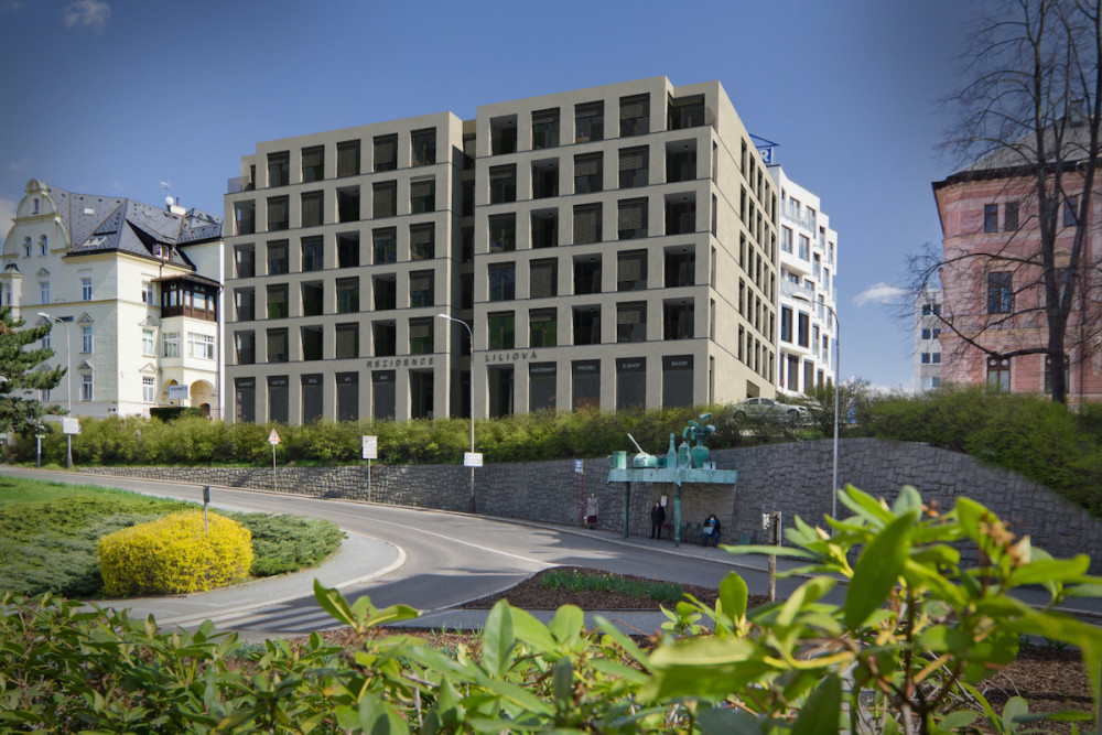 Dostavba Liliové ulice. Proluku naproti knihovně zaplní šestipodlažní dům