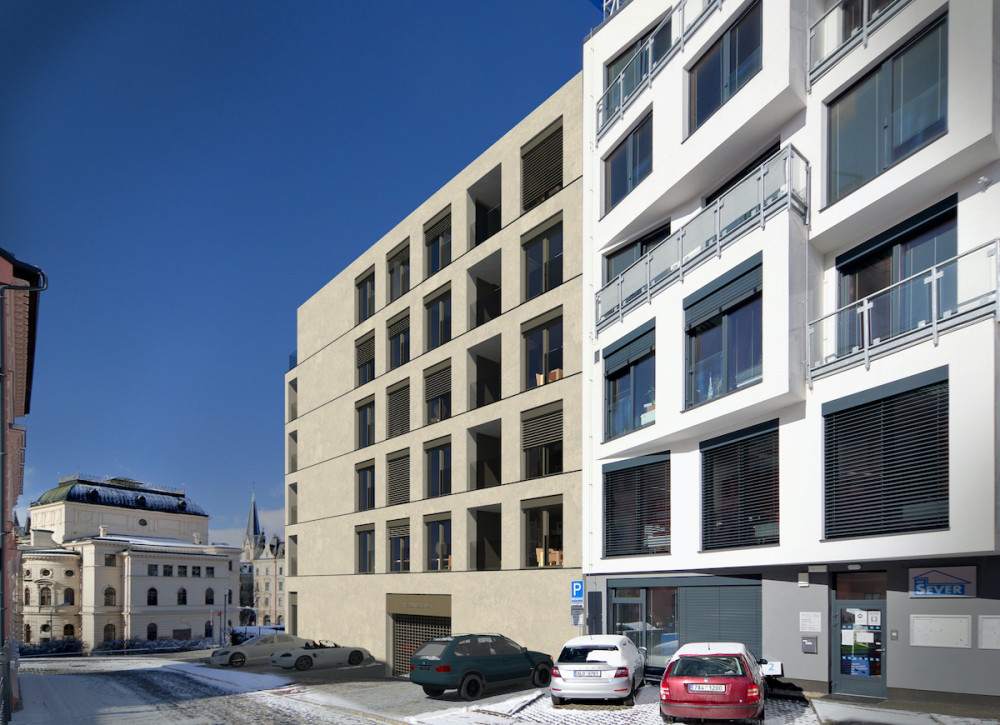 Dostavba Liliové ulice. Proluku naproti knihovně zaplní šestipodlažní dům