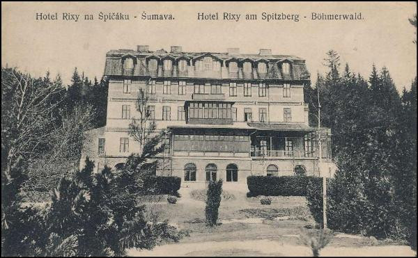 Výstavní hotel RIXI na dobové pohlednici