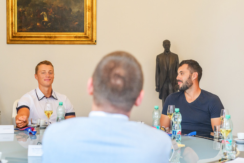 Olympioniky přijali na radnici, foto: M. Chaloupka.