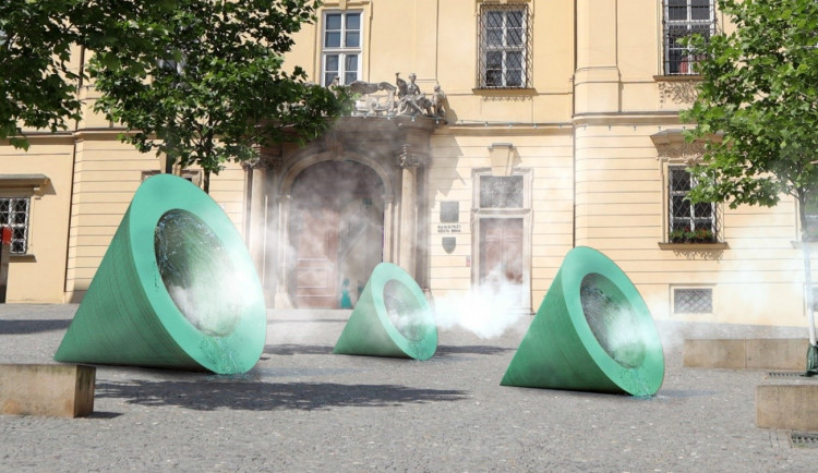 Kašna na Dominikánském náměstí: Vítězný návrh připomíná parovodní potrubí