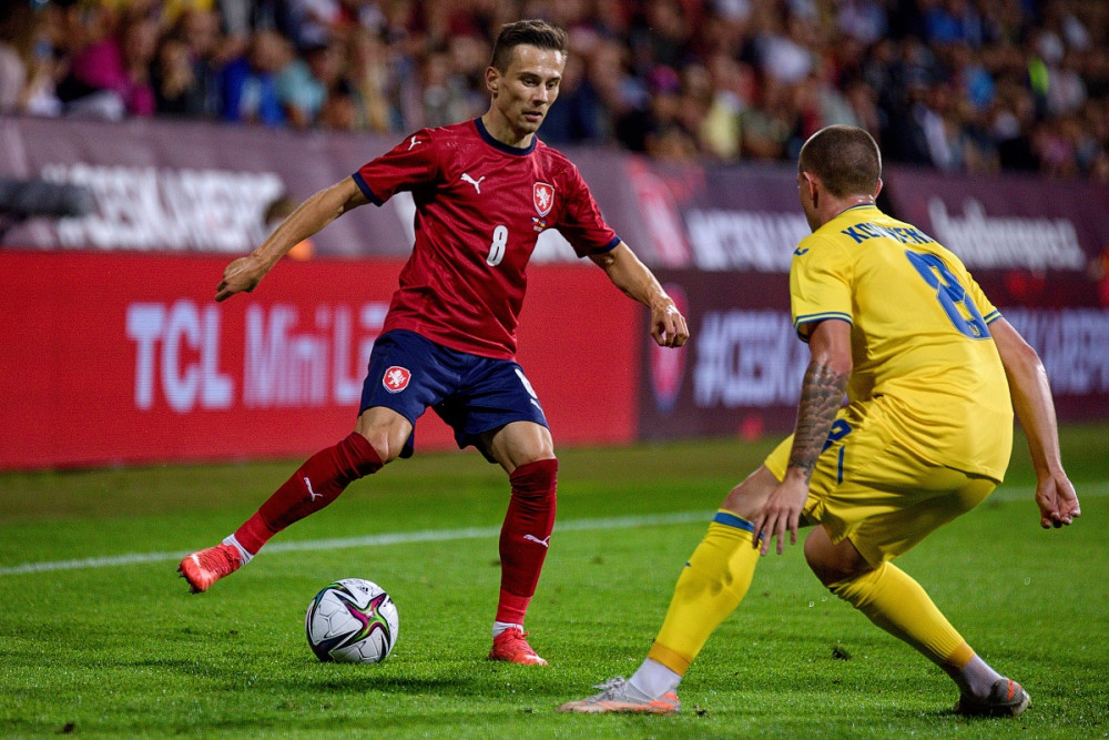Čeští fotbalisté remizovali v přípravě s Ukrajinou 1:1, v nastavení srovnal Vydra