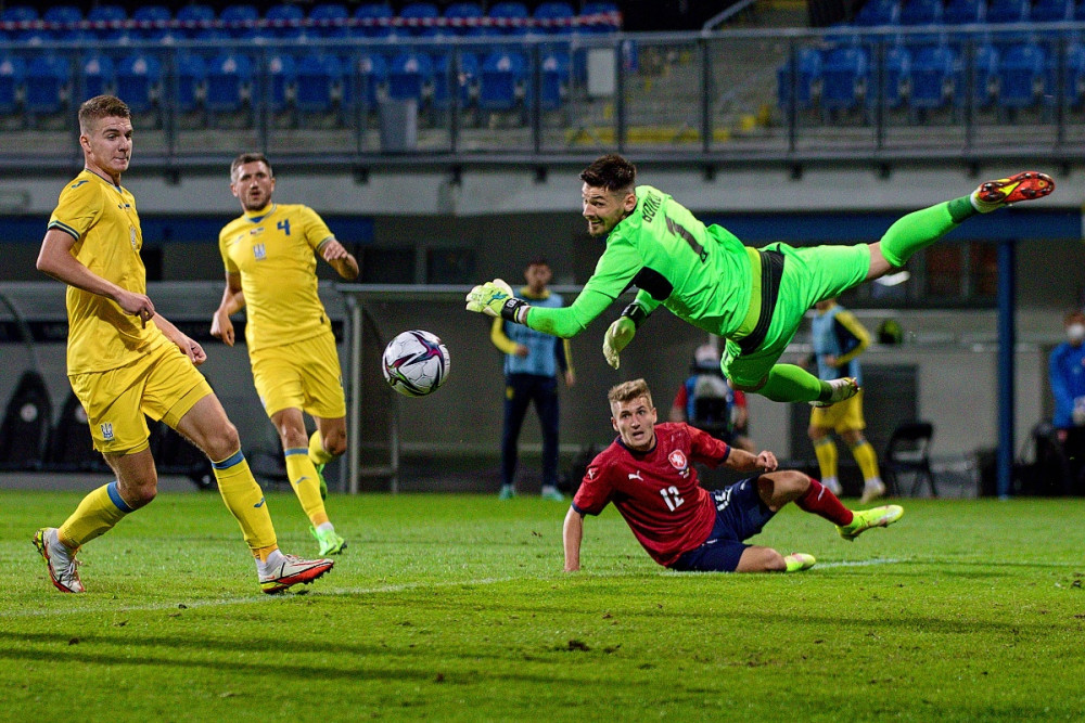 Čeští fotbalisté remizovali v přípravě s Ukrajinou 1:1, v nastavení srovnal Vydra