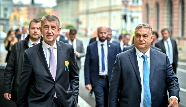 Andrej Babiš a Viktor Orbán.