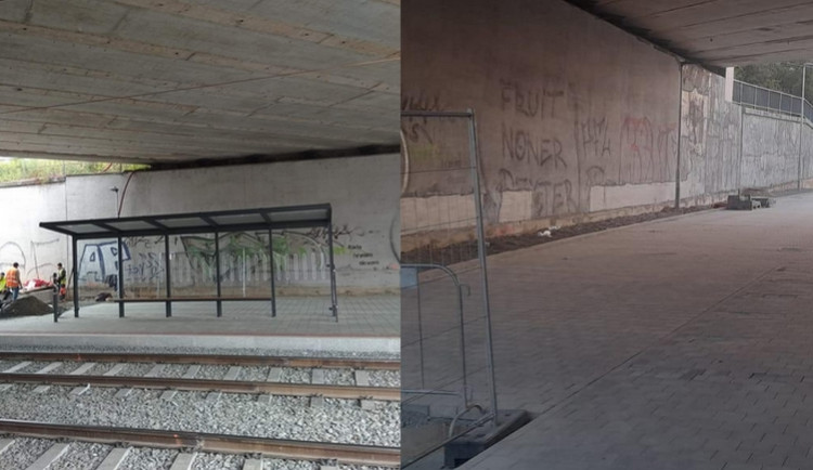 Z Brna po týdnu zmizel vysmívaný přístřešek u zastávky