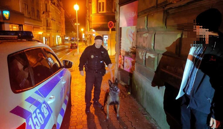 Dvojice mužů čmárala v centru po všem, co viděli. Zastavili je až strážníci se psem