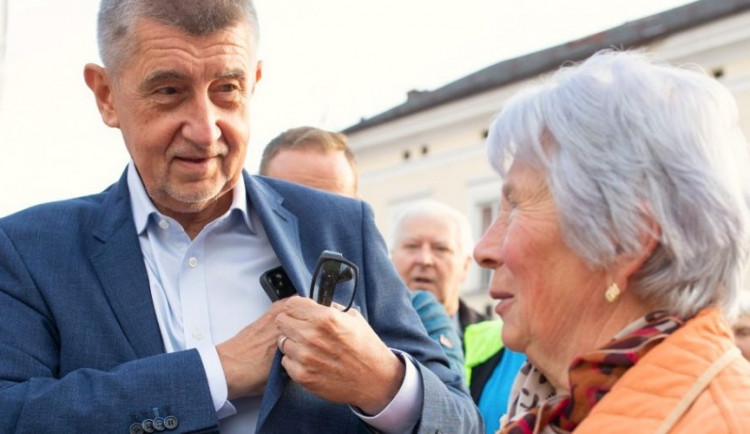 Předvolební kampaň Andreje Babiše v Jičíně. Foto: Andrej Babiš.