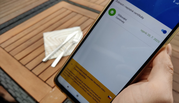 Certifikáty o očkování proti covidu budou platit devět měsíců až od 1. února