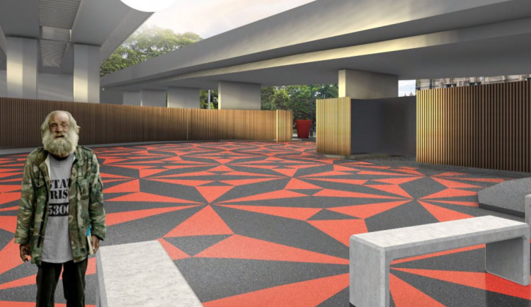 Praha opraví okolí centra Naděje pro lidi bez domova u nádraží. Podívejte se na vizualizace