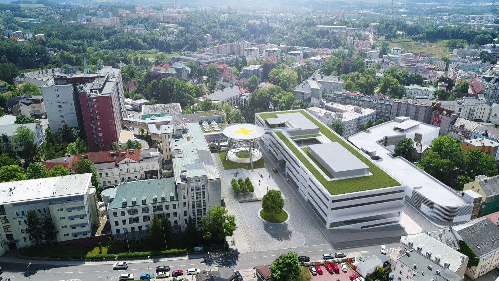 Vizualizace nového centra urgentní medicíny