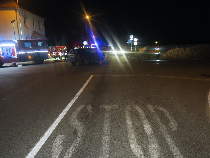 Nehoda na křižovatce v Dubu nad Moravou