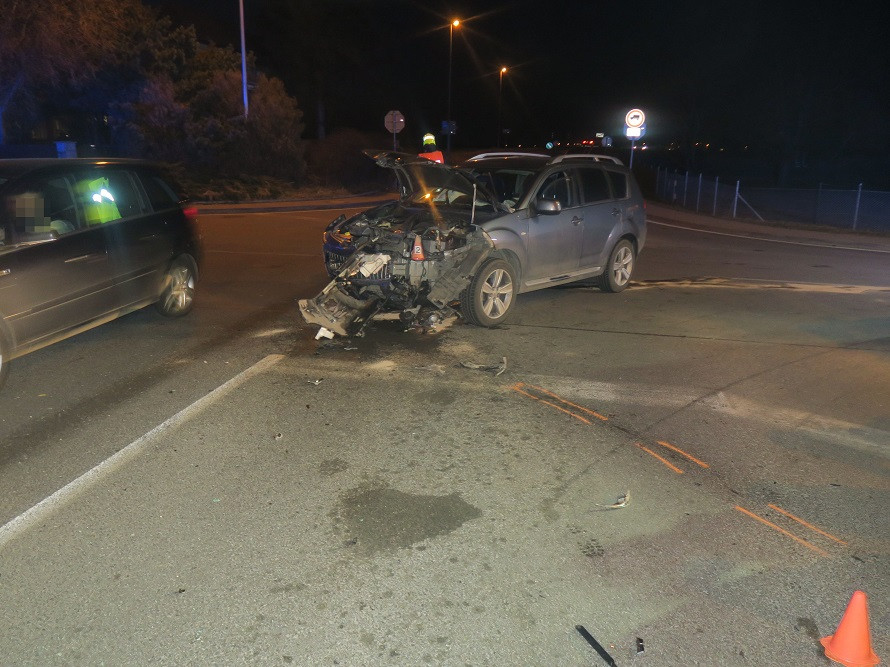 Nehoda na křižovatce v Dubu nad Moravou