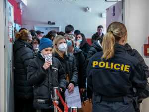 Plzeňské centrum pomoci válečným uprchlíkům zažívalo v sobotu asi největší nápor od svého vzniku