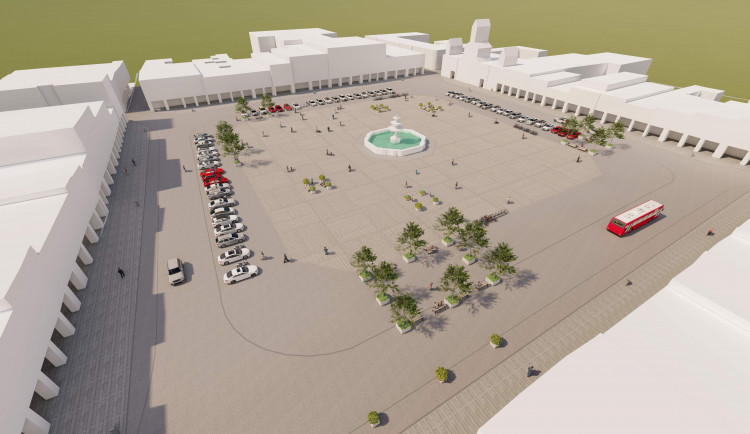 Tisíce aut chtějí politici vyhnat z centra Budějc v létě. Na náměstí bude relaxační zóna.