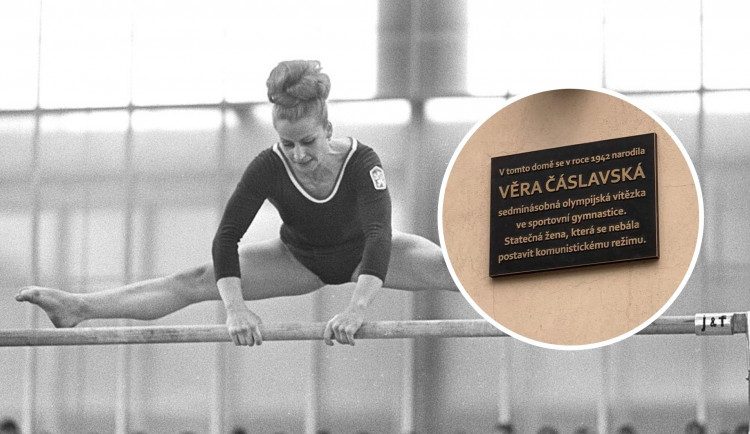 VIDEO: Děvče z Karlína, které se nebálo postavit komunistům. Věra Čáslavská má v Praze pamětní desku