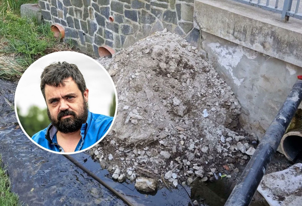 Suť v Dalejském potoce Novotného rozlítila.