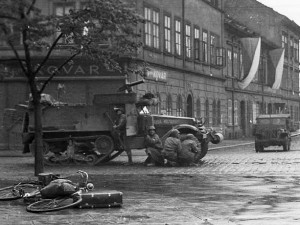 Do Plzně obsazené Němci přijeli Američané ráno 6. května 1945 v 8:15. V ulicích pak vypukly boje