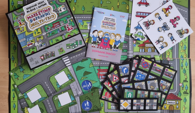 Markétina dopravní výchova má novou deskovou hru. Děti si díky ní vyzkouší provoz nanečisto.