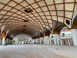 Podívejte se do útrob Průmyslového paláce, kde probíhá unikátní rekonstrukce.