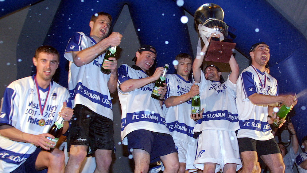 Slovan poprvé mistrem. Liberečtí fotbalisté před dvaceti lety vybojovali titul