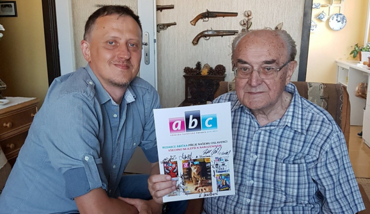 Současný šéfredaktor časopisu ABC Zdeněk Ležák a Vlastislav Toman, foto: iABC.cz
