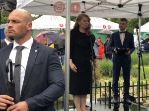 Slovenská prezidentka Čaputová uctila v Praze 3 památku hrdinů operace Anthropoid.