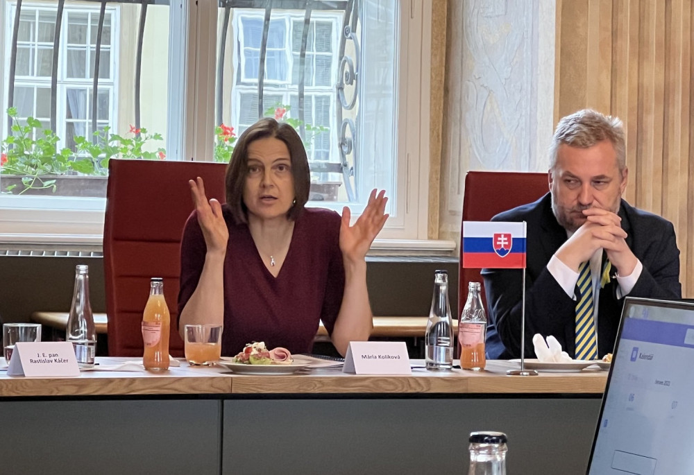 Ministryně spravedlnosti Mária Kolíková na setkání v Brně