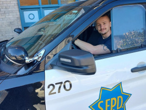 Vždycky jsem chtěl pomáhat lidem, říká strážník z Liberce David Fischer. Splnil si sen a absolvoval stáž v USA