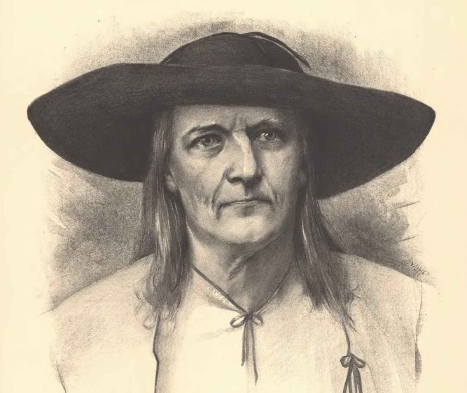 Jan Sladký Kozina na kresbě od Jana Vilímka