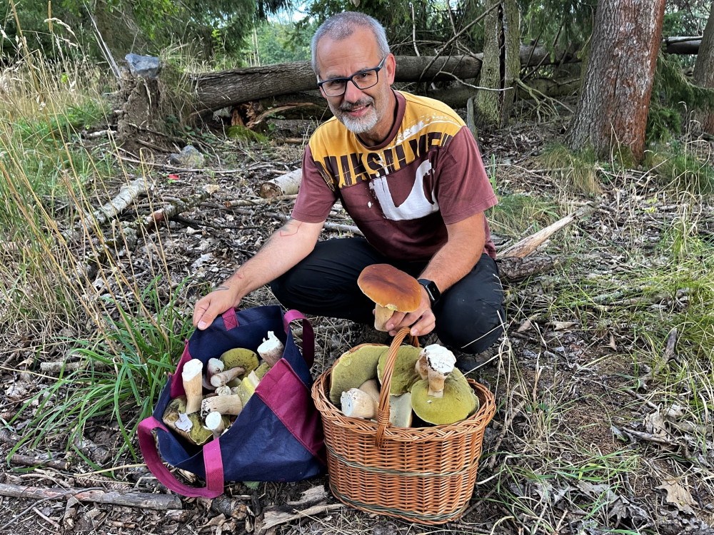 Úlovek z třetí, podvečerní vycházky do lesa byl ten největší